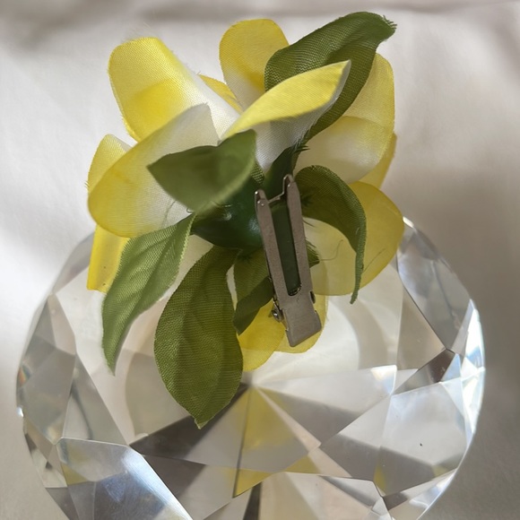 Silk Gardenia Clip YELLOW & WHITE - Picture 4 of 5
